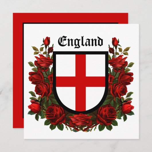 St. George's Shield umgeben von Rote Rosen (Vorne/Hinten)