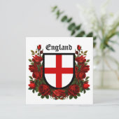 St. George's Shield umgeben von Rote Rosen (Stehend Vorderseite)