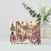 St Georgs Tag Alcoy Spanien Postkarte (Stehend Vorderseite)