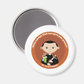 St. Gerard Majella Magnet (Vorderseite/Rückseite)