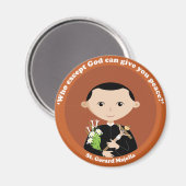 St. Gerard Majella Magnet (Vorderseite/Rückseite)