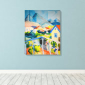 St Germain bei Tunis | Auguste Macke | Leinwanddruck (Insitu (Holzboden))