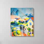 St Germain bei Tunis | Auguste Macke | Leinwanddruck (Vorderseite)