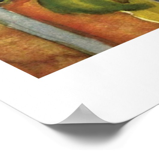 St. Germain bei Tunis by August Macke Poster (Ecke)