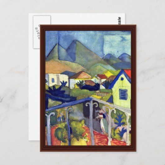 St. Germain bei Tunis By Macke August Postkarte (Vorne/Hinten)