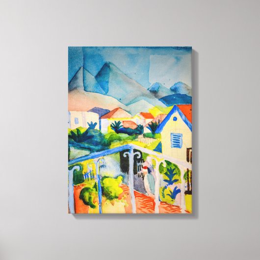 St Germain near Tunis | Auguste Macke | Leinwanddruck (Vorderseite)