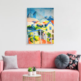 St Germain near Tunis | Auguste Macke | Leinwanddruck