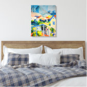 St Germain near Tunis | Auguste Macke | Leinwanddruck (Insitu (Schlafzimmer))