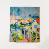 St Germain near Tunis | Auguste Macke | Wandteppich (Vorderseite)
