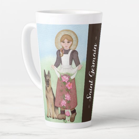 St. Germain Patron of the Sick Abused & Vulnerable Milchtasse (Linke Ecke)