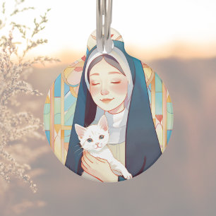 St. Gertrud Patronatskirche der Katzen Haustiermarke