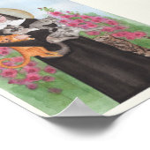 St. Gertrude Cat Lady Small Art Print Miranda Poster (Ecke)