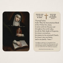 St. Gertrude, die Große Klägerin, Heilige Karte