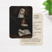 St. Gertrude, die Große Klägerin, Heilige Karte (Schreibtisch)