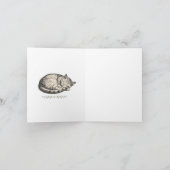 St. Gertrude Of Nivelles Cat Quote Card  Karte (Innenseite)