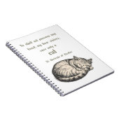St. Gertrude of Nivelles Cat Quote Spiral Notebook Notizblock (Rechte Seite)