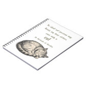 St. Gertrude of Nivelles Cat Quote Spiral Notebook Notizblock (Linke Seite)