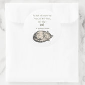 St. Gertrude of Nivelles Cat Quote Sticker  (Tasche)