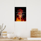 ST. GERTRUDE PRAYER CRUCIFIXION HOLY TRINITY POSTER (Küche)