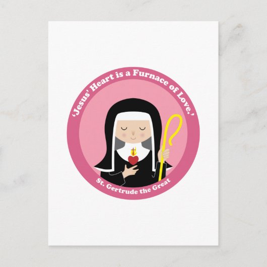St. Gertrude the Great Postkarte (Vorderseite)