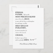 St. Gertrude von Helfta Gebet Postkarte (Vorne/Hinten)