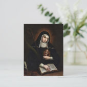 St. Gertrude von Miguel Cabrera Postkarte (Stehend Vorderseite)