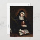 St. Gertrude von Miguel Cabrera Postkarte (Vorne/Hinten)
