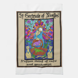 St. Gertrude von Nivelles Geschirrtuch