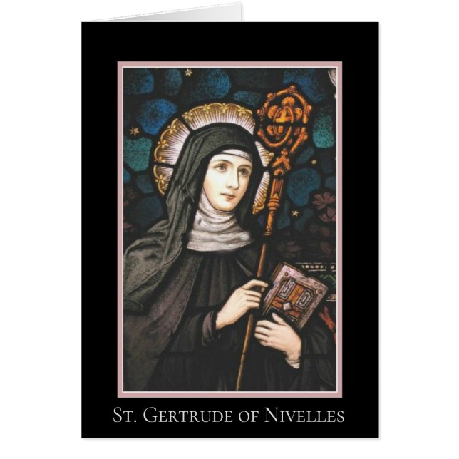 St. Gertrude von Nivelles Schutzheilige der Katzen (Vorne)