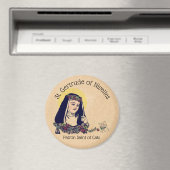 St. Gertrude von Nivelles Schutzheilige der Katzen Magnet (In Situ (Geschirrspüler))