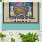 St Gertrude von Nivelles Tea Handtuch (Gefaltet)