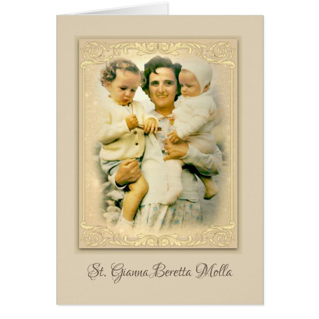 St. Gianna Beretta Molla Katholische Mutter (Vorne)