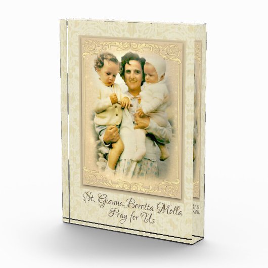 St. Gianna Beretta Molla Katholische Mutter Fotoblock (Rechts)