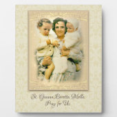 St. Gianna Beretta Molla Katholische Mutter Fotoplatte (Vorderseite)