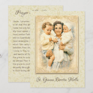 St. Gianna Beretta Molla Katholische Mutter Gebet Einladung