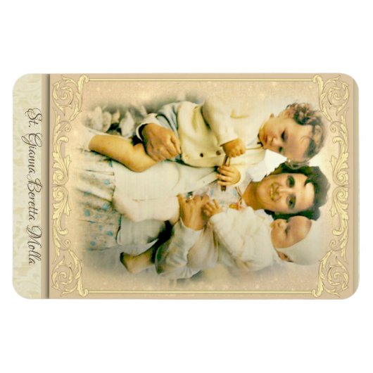 St. Gianna Beretta Molla Katholische Mutter Magnet (Horizontal)