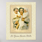 St. Gianna Beretta Molla Katholische Mutter Poster (Vorne)