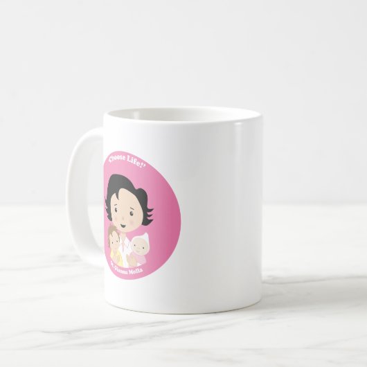 St. Gianna Molla Kaffeetasse (Vorderseite Links)