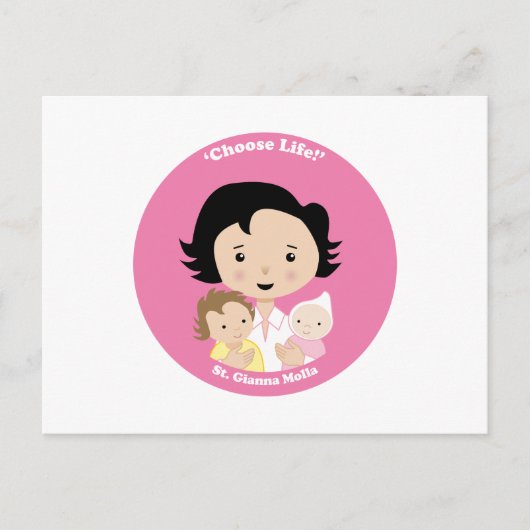 St. Gianna Molla Postkarte (Vorderseite)