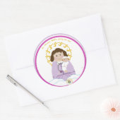 St. Gianna Molla Runder Aufkleber (Umschlag)