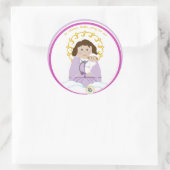 St. Gianna Molla Runder Aufkleber (Tasche)