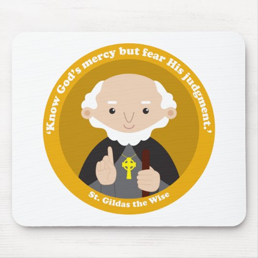 St. Gildas the Wise Mousepad (Vorne)