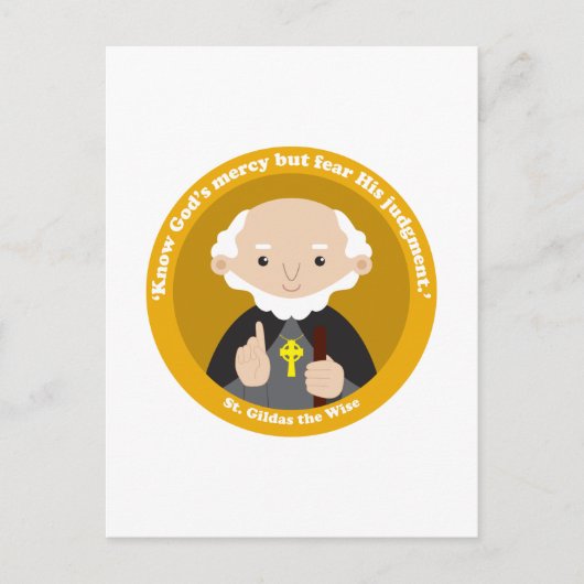 St. Gildas the Wise Postkarte (Vorderseite)