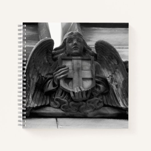 St Giles Cathedral Angel Foto Notebook Notizblock (Vorderseite)