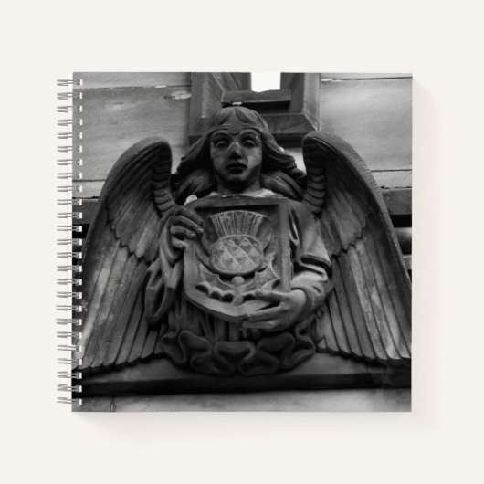 St. Giles Cathedral Angel Foto Notebook Notizblock (Vorderseite)