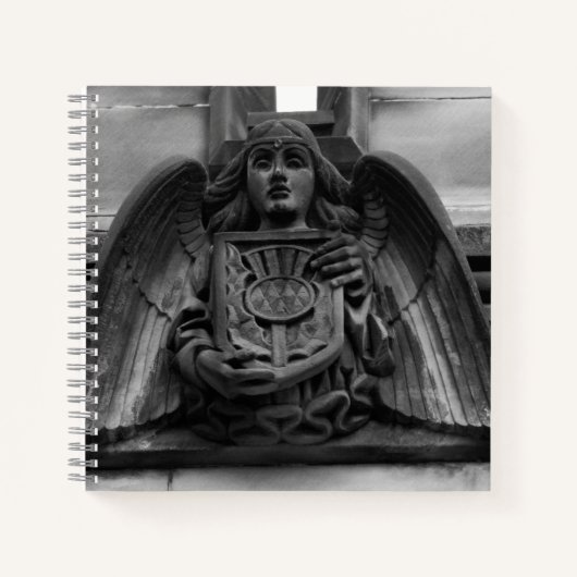 St Giles Cathedral Angel Foto Notebook Notizblock (Vorderseite)