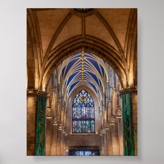 St Giles Kathedrale in Edinburgh Poster (Vorne)