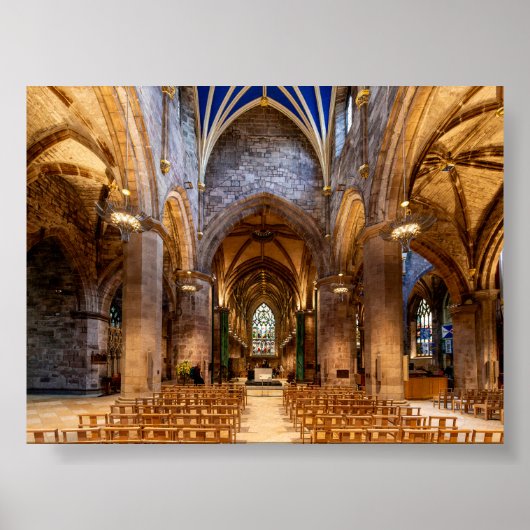 St Giles Kathedrale in Edinburgh Poster (Vorne)