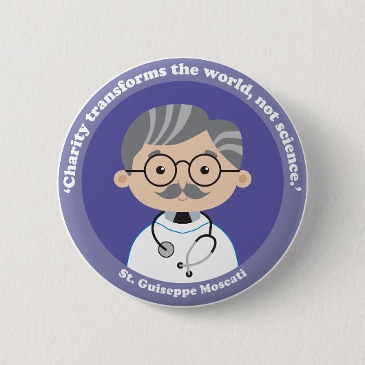 St. Giuseppe Moscati Button (Vorderseite)