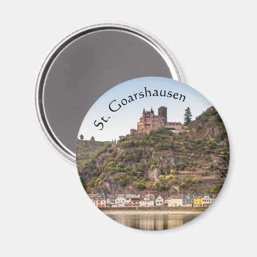 St. Goarshausen - Burg Katz Magnet (Vorderseite/Rückseite)